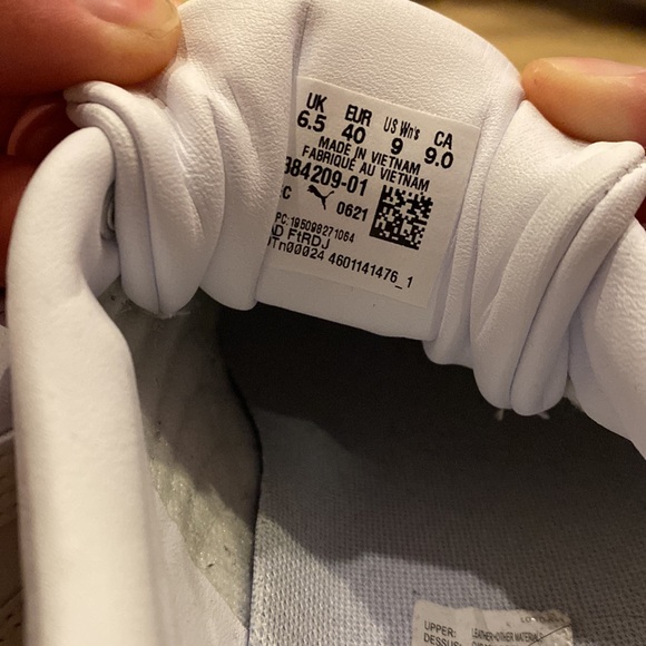 Puma shoes women’s white size 9 - Picture 6 of 8